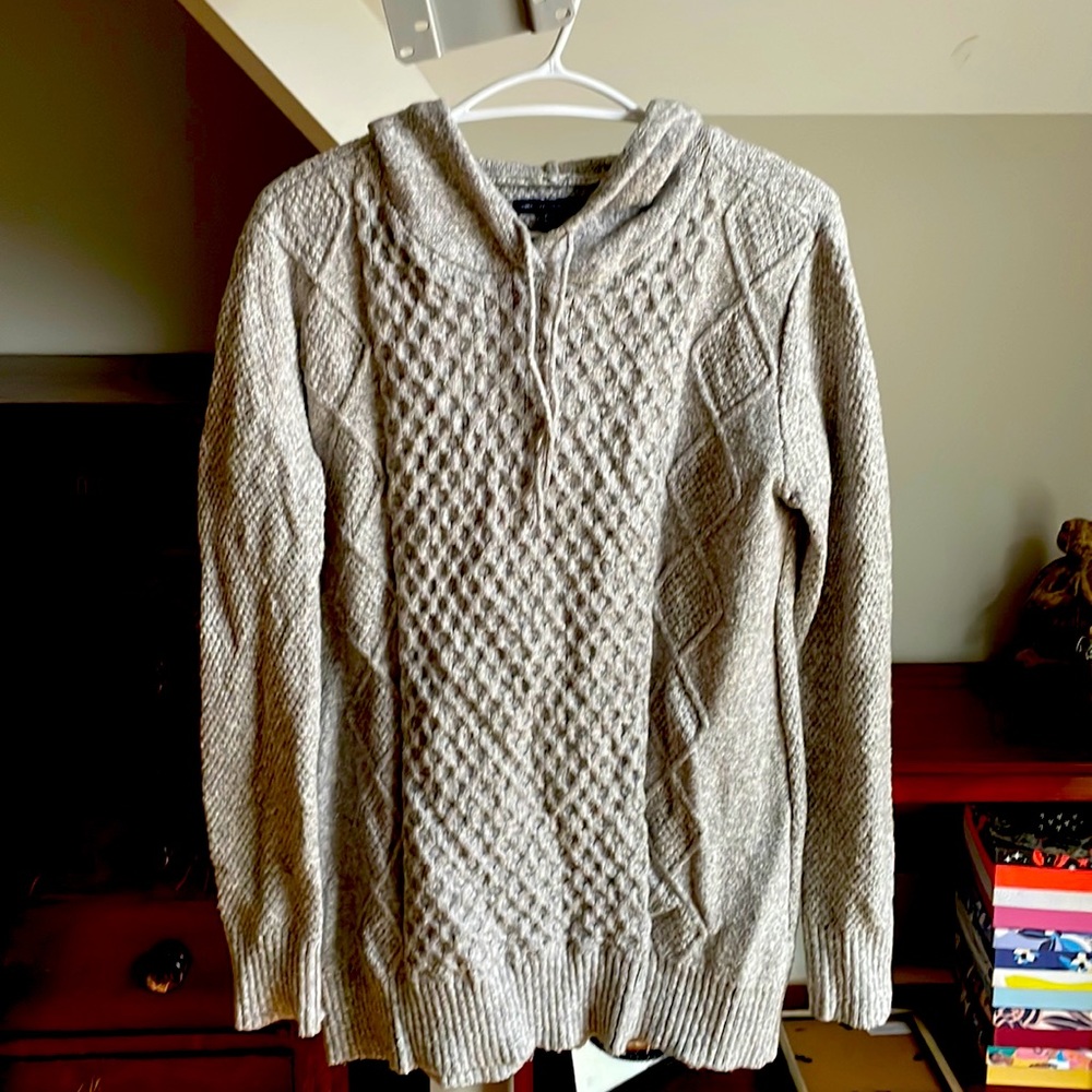 Grey hoodie sweater